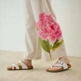 Belle Slub Cotton Kurta Set - Off White