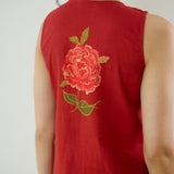 Belle Slub Cotton Kurta Set - Classic Red