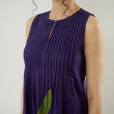 Belle Slub Cotton Kurta Set - Violet