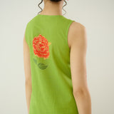 Belle Slub Cotton Kurta Set - Parrot Green