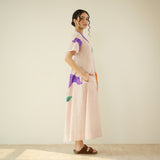 Hibiscus Bloom Cotton Maxi Dress - Off White