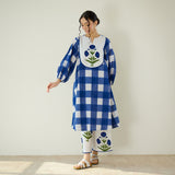 Old School Slub Cotton Kurta Set - Classic Indigo
