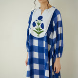 Old School Slub Cotton Kurta Set - Classic Indigo