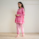 Jugni Sanganeri Inspired Co-ord Set - Baby Pink