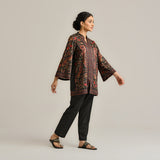 Black Kashmiri Inspired Contemporary Woollen Kurta
