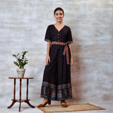 Black Jumpsuit with Belt Details