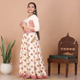 Off White Kalidaar Lehenga Set with Blouse