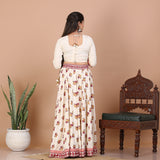 Off White Kalidaar Lehenga Set with Blouse