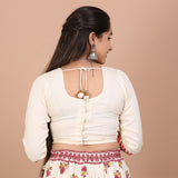 Off White Kalidaar Lehenga Set with Blouse