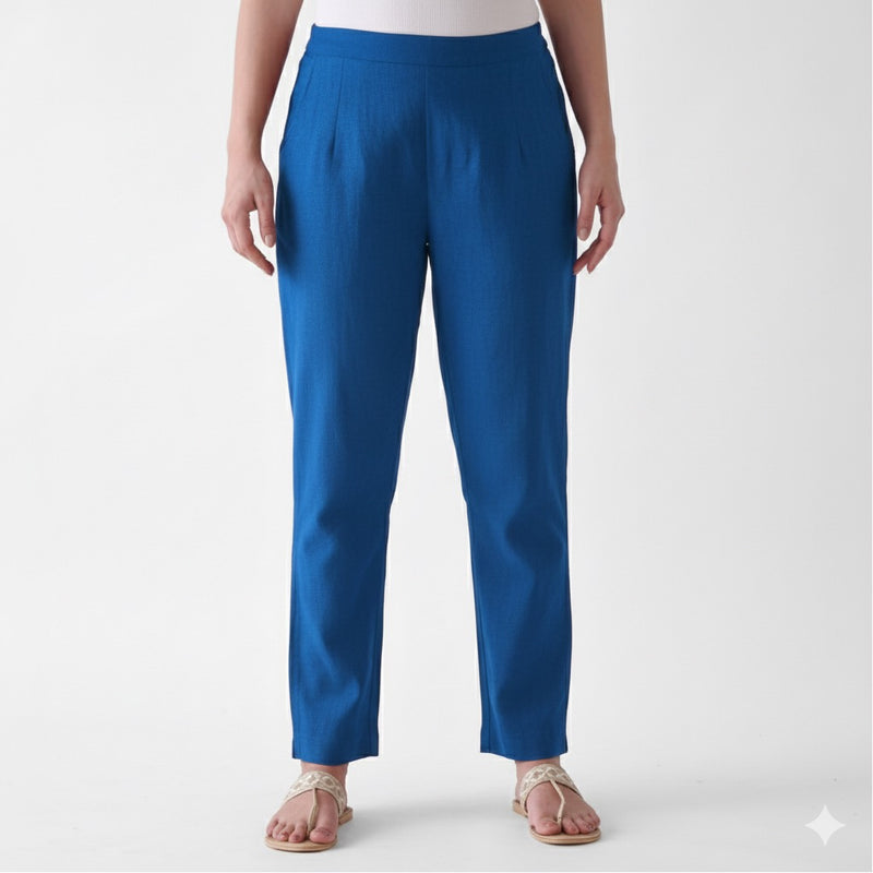 Classic Blue Cotton AMPM Pants