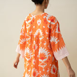 Lovey Dovey Elevated Cotton Slub Kurta - Peachy Peach