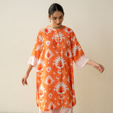 Lovey Dovey Elevated Cotton Slub Kurta - Peachy Peach