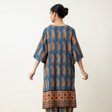 Banno Elevated Cotton Slub Kurta Set - Midnight Blue