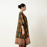 Banno Elevated Cotton Slub Kurta - Bottle Green