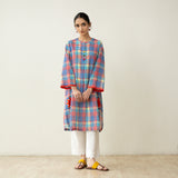 Goodie Goodie Statement Cotton Slub Kurta - Multicolour