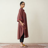 Spade Statement Cotton Slub Kurta - Multicolour