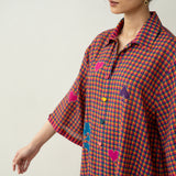 Spade Statement Cotton Slub Kurta - Multicolour