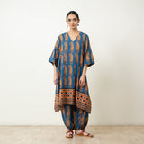 Banno Elevated Cotton Slub Kurta Set - Midnight Blue