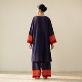 Nakhra Elevated Cotton Slub Coord Set - Violet