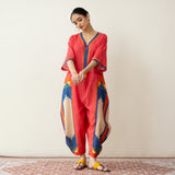 Nomad Statement Cotton Slub Jumpsuit - Tomato Red