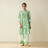 Lovey Dovey Elevated Cotton Slub Coord Set - Mint Mayo