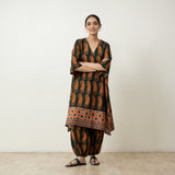 Banno Elevated Cotton Slub Kurta Set - Bottle Green