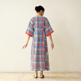 Miss Sunshine Midi Cotton Slub Dress - Multicolour