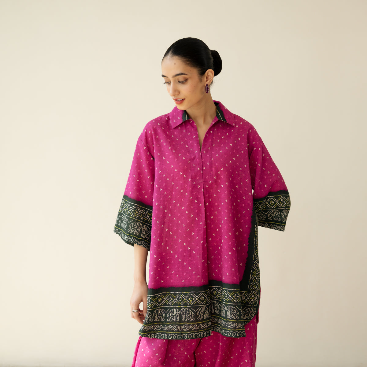 Very Berry Elevated Cotton Slub Coord Set - Berry