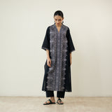 Banno Statement Slub Cotton Kurta - Black