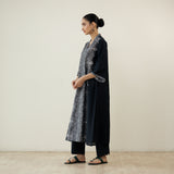 Banno Statement Slub Cotton Kurta - Black