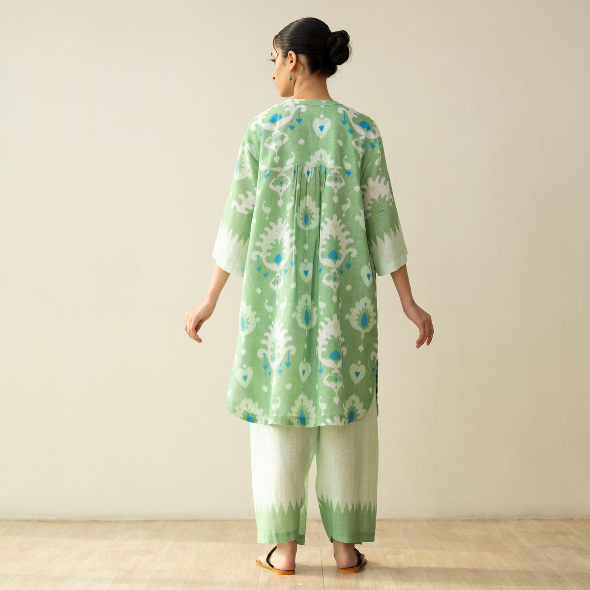 Lovey Dovey Elevated Cotton Slub Coord Set - Mint Mayo