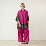 Very Berry Elevated Cotton Slub Coord Set - Berry