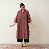 Spade Statement Cotton Slub Kurta - Multicolour