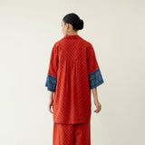 Very Berry Elevated Coord Set - Red & Indigo