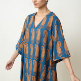 Banno Elevated Cotton Slub Kurta Set - Midnight Blue