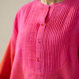 Jelly Belly Elevated Kurta Set - Red & Pink