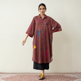 Spade Statement Cotton Slub Kurta - Multicolour