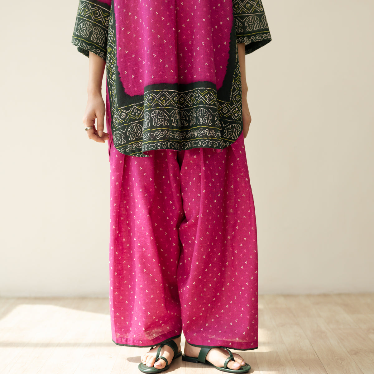 Very Berry Elevated Cotton Slub Coord Set - Berry