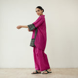 Very Berry Elevated Cotton Slub Coord Set - Berry