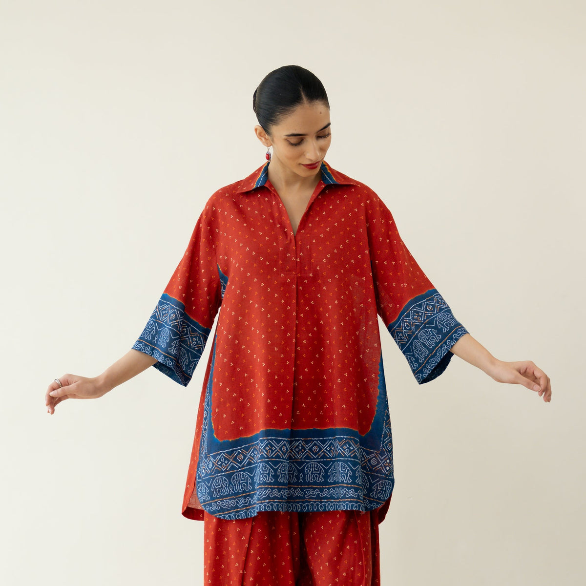 Very Berry Elevated Coord Set - Red & Indigo