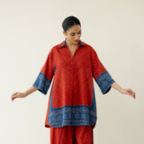 Very Berry Elevated Coord Set - Red & Indigo