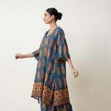 Banno Elevated Cotton Slub Kurta Set - Midnight Blue