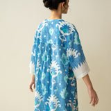 Lovey Dovey Elevated Cotton Slub Coord Set - Blue Lagoon