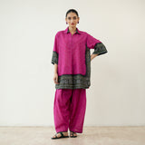 Very Berry Elevated Cotton Slub Coord Set - Berry