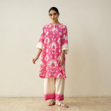 Lovey Dovey Elevated Cotton Slub Coord Set - Cassata Pink