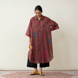 Spade Statement Cotton Slub Kurta - Multicolour