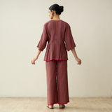Love Bug Statement Cotton Slub Coord Set - Multicolour