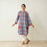 Goodie Goodie Statement Cotton Slub Kurta - Multicolour
