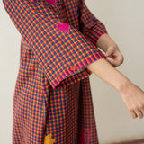 Spade Statement Cotton Slub Kurta - Multicolour