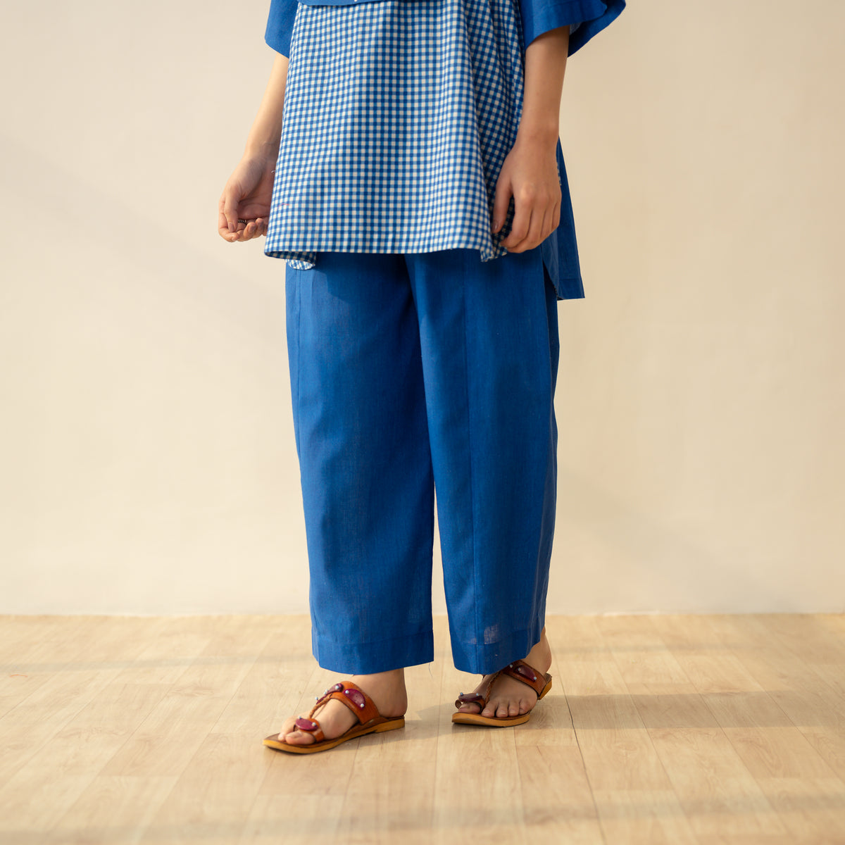 Knot So Basic 3 Piece Cotton Flex Coord Set - Cobalt